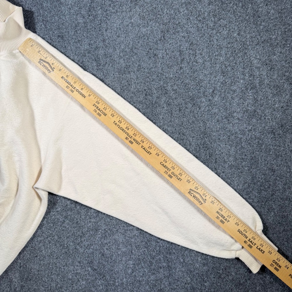 Vintage SDI Riverside Country Club 1/4 Zip Pullover Mens Large Cream - Picture 7 of 9